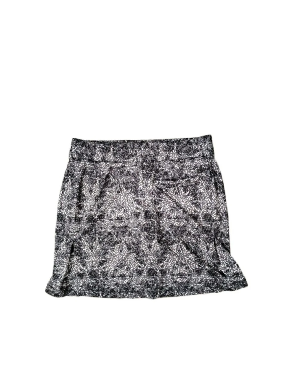 Dunning All Over Print Golf Skort Gray White Black Stretch Women's Size S